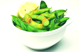 Edamame bønner med chili